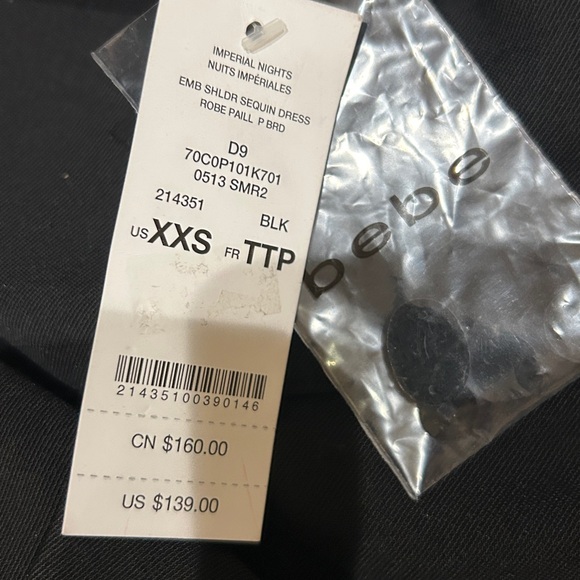 bebe Black Dress - Picture 6 of 6